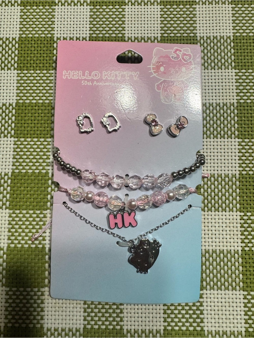 Hello Kitty Pink Kids Jewelry Set - 5pc Bracelet & Earring Pack